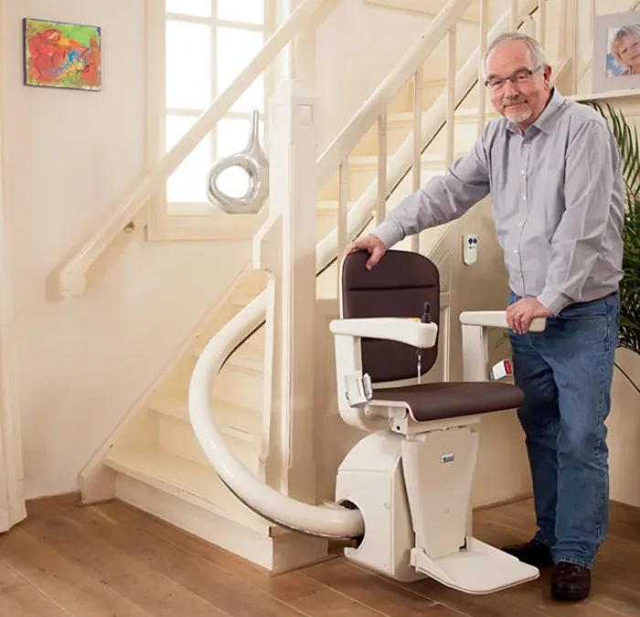 Enhancing Independence with Chair Lifts for Curved Stairs: A Guide to Mobility Equipment Sales & Services by Independent Living Solutions