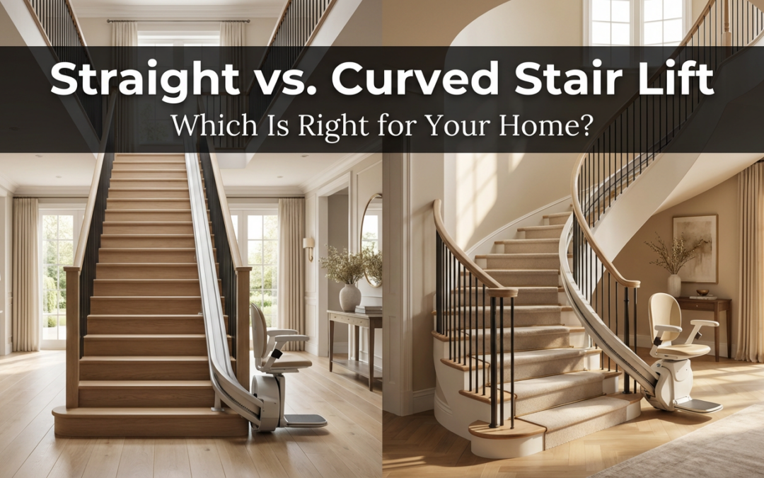 Straight vs. Curved Stair Lift: Which Is Right for Your Home?